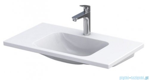Oristo Brylant szafka z umywalką wisząca 79x50x45 biały połysk OR36-SD2S-80-1-V3/UME-CE-80-91