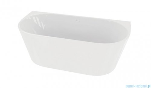 Lavita Lumio Wall wanna 150x75cm wolnostojąca przyścienna syfon klik-klak biały 5900378370598