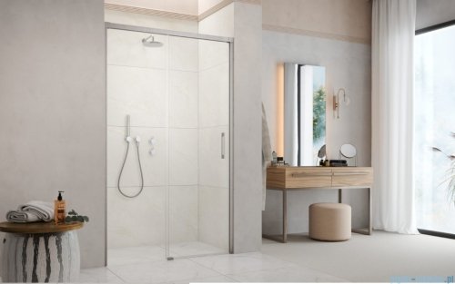 Radaway Idea DWJ Brushed Nickel drzwi wnękowe 150cm prawe szczotkowany nikiel 387019-91-01R