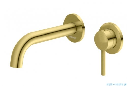 Kohlman Axel Brushed Gold bateria umywalkowa podtynkowa złoto szczotkowane QW180AGDB