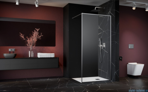 Radaway Modo F II Brushed Nickel kabina Walk-in 145x201cm Szczotkowany Nikiel szkło przejrzyste 10409145-91-01