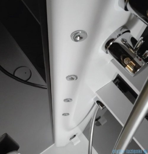 Novellini Glax 2 2.0 kabina masażowo-parowa 100x70 prawa czarna G22A197DM5-1HU