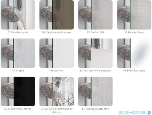 SanSwiss PUR PU31P drzwi z profilem lewe 120x200cm pas satynowy PU31PG1201051