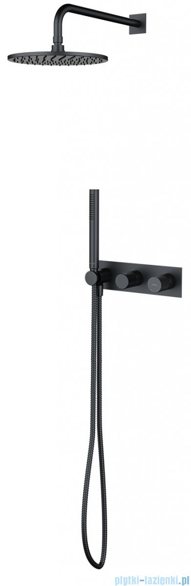 Omnires Contour system prysznicowy podtynkowy antracyt SYSCT10AT