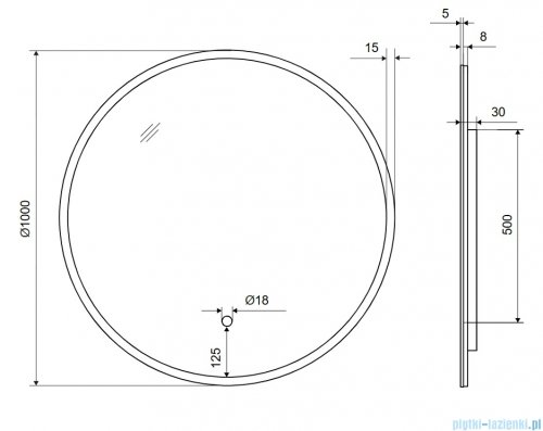 Excellent Lumiro lustro wiszące LED okrągłe mata grzewcza Ø100 cm DOEX.LU100.AC