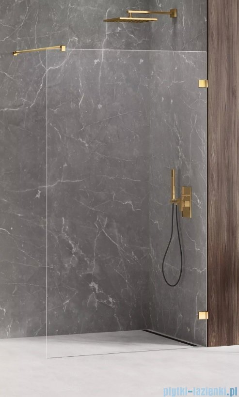 New Trendy Avexa Gold Shine kabina Walk-In 100x200 cm przejrzyste EXK-1813