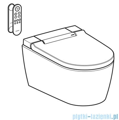 Geberit urządzenie WC z funkcją higieny intymnej AquaClean Sela, wisząca miska WC biała 146222111
