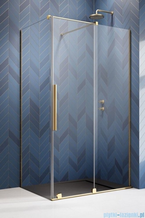Radaway Furo Gold  Kdj kabina 100x70cm prawa szkło przejrzyste 10104522-09-01R/10110480-01-01/10113070-01-01