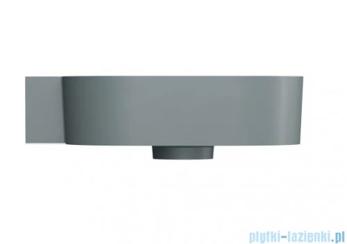 Omnires Ovo M+ umywalka nablatowa/wisząca lewa 55x38 cm ash grey mat OVO555UWLAG