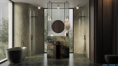 Deante SILIA Bateria prysznicowa z przełącznikiem natrysku - pozioma brąz szczotkowany BQS_C46P