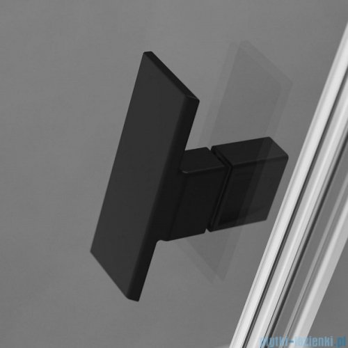 Radaway Nes Black Dwd II drzwi wnękowe 160cm W4 czarny mat/szkło przejrzyste 10037073-54-01/10041087-54-01