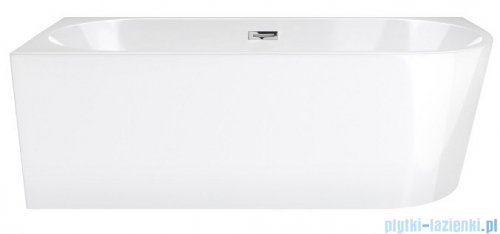 Corsan Intero Slim wanna asymetryczna lewa 150x74 cm biała + syfon E-230MNL