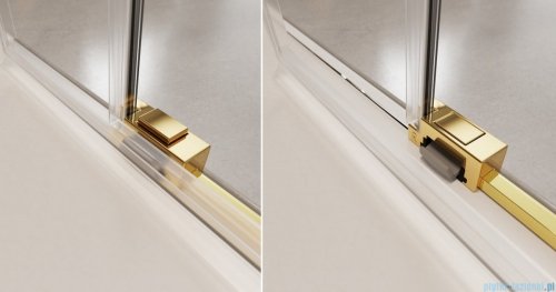 Radaway Idea Gold Kdj kabina 160x100cm prawa złoty połysk/szkło przejrzyste 387046-09-01R/387052-09-01L