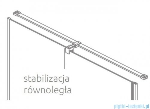 Radaway Furo Gold DWJ drzwi prysznicowe 140cm prawe szkło przejrzyste 10107722-09-01R/10110680-01-01