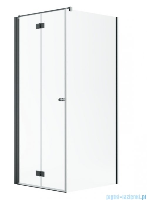 Radaway Nes Kdj B Brushed GunMetal kabina 80x70cm lewa szczotkowany grafit 10025080-92-01L/10039070-01-01