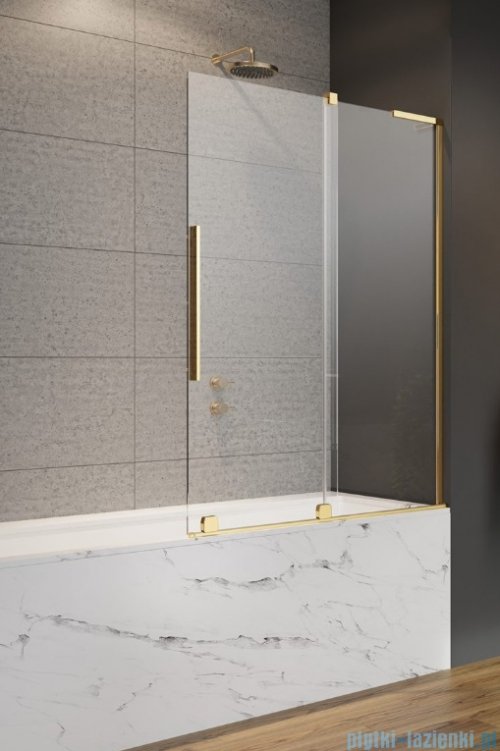 Radaway Furo SL Gold PND II parawan nawannowy 120cm prawy złoty połysk/przejrzyste 10309638-09-01R/10112594-01-01