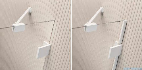 Radaway Essenza Pro White Pdd kabina 80x100cm przejrzyste 10095080-04-01L/10095100-04-01R