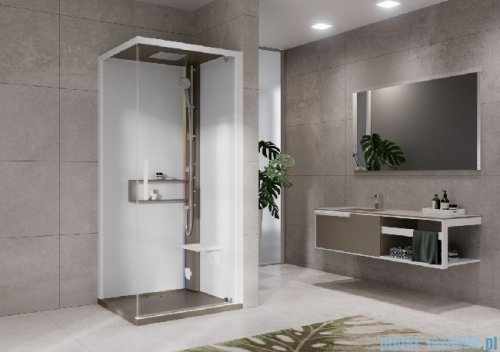 Novellini Glax 2 2.0 kabina masażowo-parowa 80x80 prawa corda G22GF80DM5-1TU