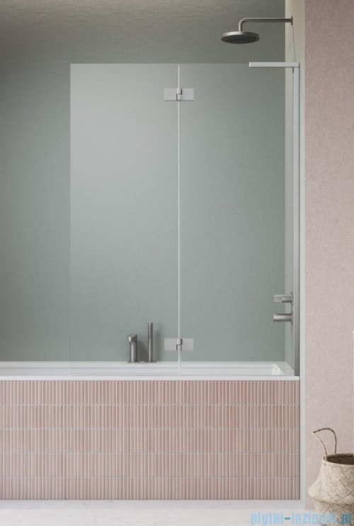 Radaway Essenza 8 SL Brushed Nickel PND II parawan nawannowy 110cm prawy szczotkowany nikiel/przejrzyste 10500110-91-01R