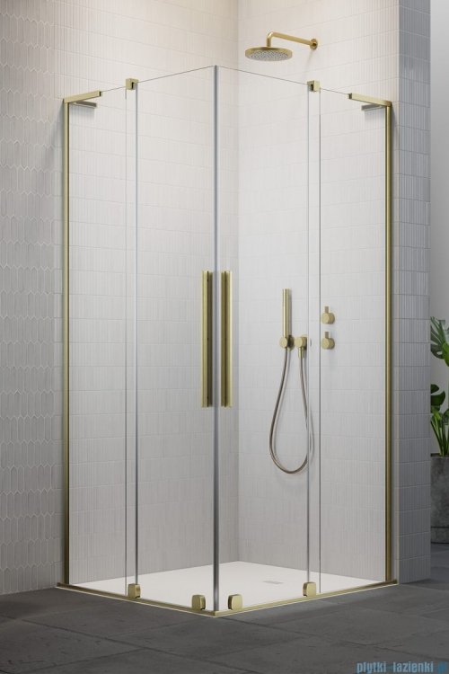 Radaway Furo SL Brushed Gold KDD kabina 90x120cm szczotkowane złoto 10305090-99-01L/10305120-99-01R
