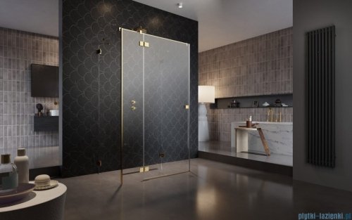 Radaway Essenza Pro Gold Kdj+S kabina 70x80x70cm lewa złoty połysk/szkło przejrzyste 10097380-09-01L/10098070-01-01/10098070-01-01