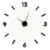 Zegar przyklejany na ścianę - EVA - czarny