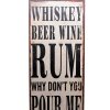 Obraz typograficzny WHISKEY - 76x30,5 cm