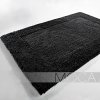 Czarny bawełniany dywanik łazienkowy Moca Design