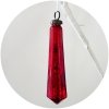 Bombka szklana Belldeco - kryształ czerwony 13 cm