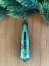 Bombka szklana Belldeco - kryształ zielony 13 cm