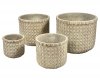Doniczka Belldeco Boho krem - H31/Ø37 cm