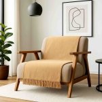 Narzuta na fotele i kanapy - MOCA DESIGN - beżowa