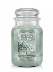 Country Candle - Frosty Branches  - Duży słoik (652g) 2 knoty