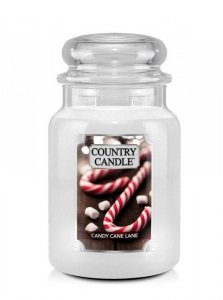 Country Candle - Candy Cane Lane - Duży słoik (680g) 2 knoty