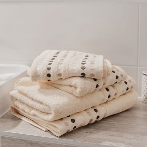 Ręcznik PUNTOS 70x140 cm - ecru