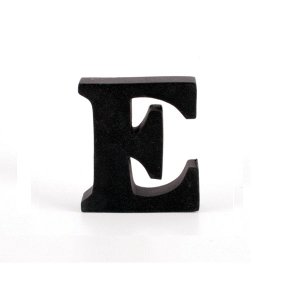 Litera ozdobna mała - E - czarna