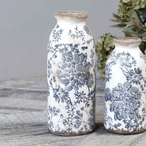 Ceramiczny wazon Chic Antique Melun - H20/Ø8 cm