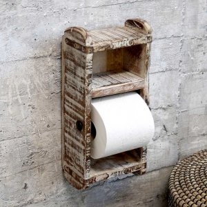 Uchwyt na papier toaletowy ze starych form do cegieł Chic Antique Grimaud