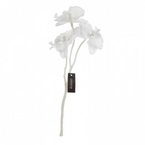 Roślina sztuczna - gałązka białej orchidei Aluro