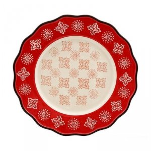 Merry - talerz świąteczny obiadowy średnica 28 cm