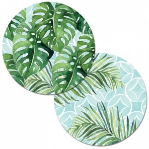 Podkładka na stół Cala Home (okrągła dwustronna) - Tropical foliage