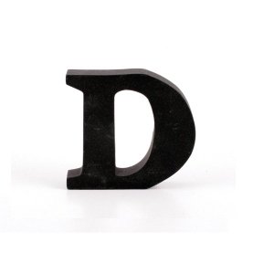 Litera ozdobna mała - D - czarna