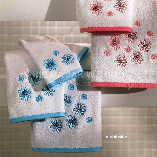 Komplet ręczników Tac - Pink Flowers - 3 szt. - różowy niebieski