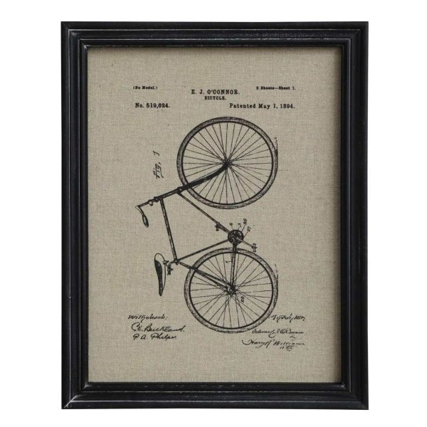 Obraz Chic Antique Rower Retro - 43x33 cm