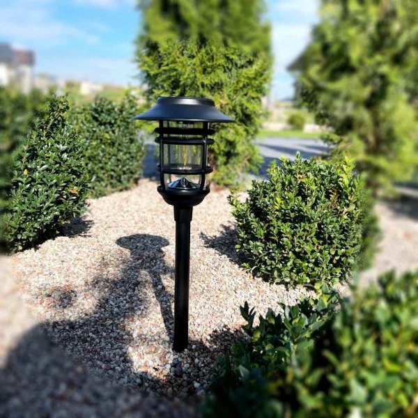 Lampa ogrodowa solarna - gruntowa latarnia