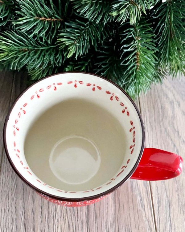 Kubek świąteczny kamionkowy Merry - 310 ml