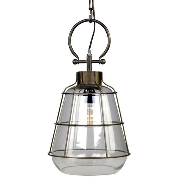 Lampa sufitowa Chic Antique Factory szklana - H52,5/Ø27 cm