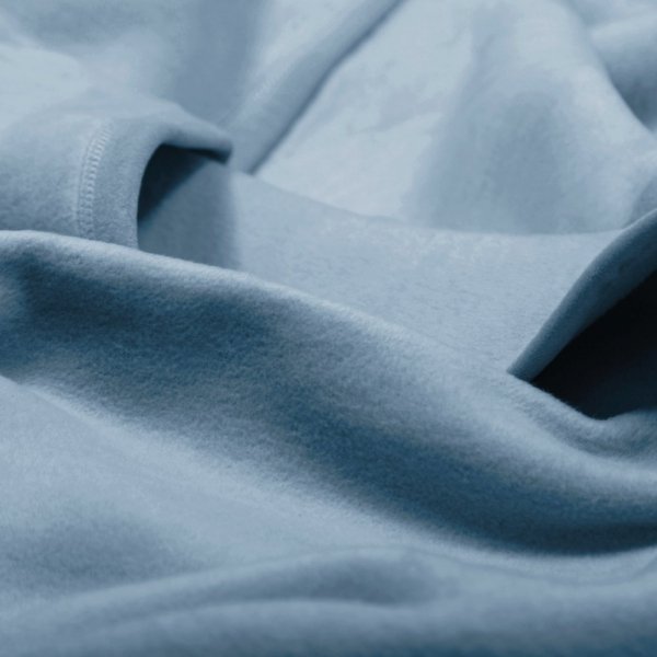 Koc Biederlack 100% bawełna - Pure Cotton - niebieski pastelowy