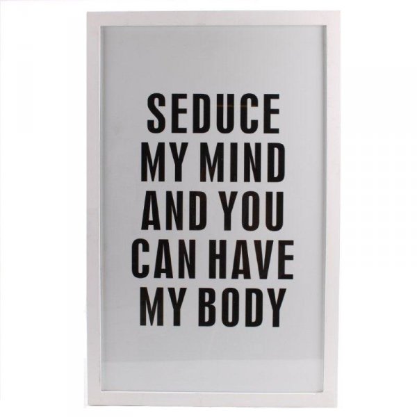 Obraz typograficzny - SEDUCE MY MIND