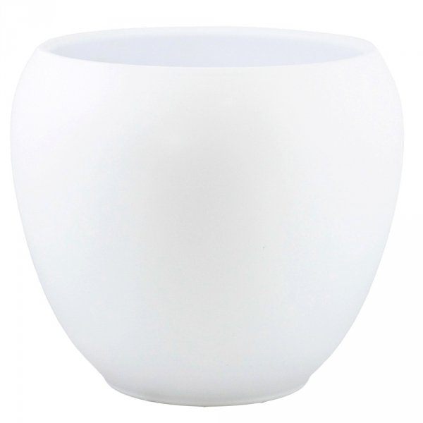 Donica ceramiczna Baroness XL - biały mat H24/Ø27 cm
